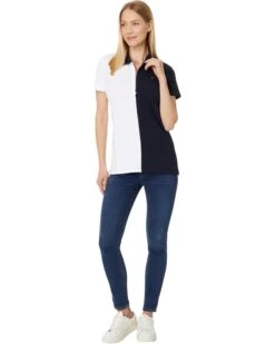 Tommy Hilfiger Short Sleeve Color-Block Zip Polo | Shirts & Tops -Styled Soles 6126Belc0KL. AC SR736920