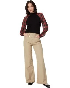 Tommy Hilfiger Long Sleeve Mixed Media Top | Shirts & Tops -Styled Soles 6139KaTZNJL. AC SR736920