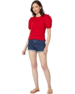 Tommy Hilfiger Mixed Meida Puff Sleeve Top | Shirts & Tops -Styled Soles 61BkqKZkZPL. AC SR736920