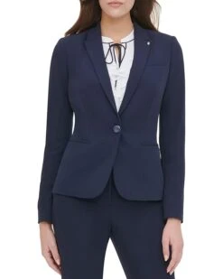 Tommy Hilfiger Solid Blazer | Coats & Outerwear -Styled Soles 61DFzKFDFmL. AC SR736920