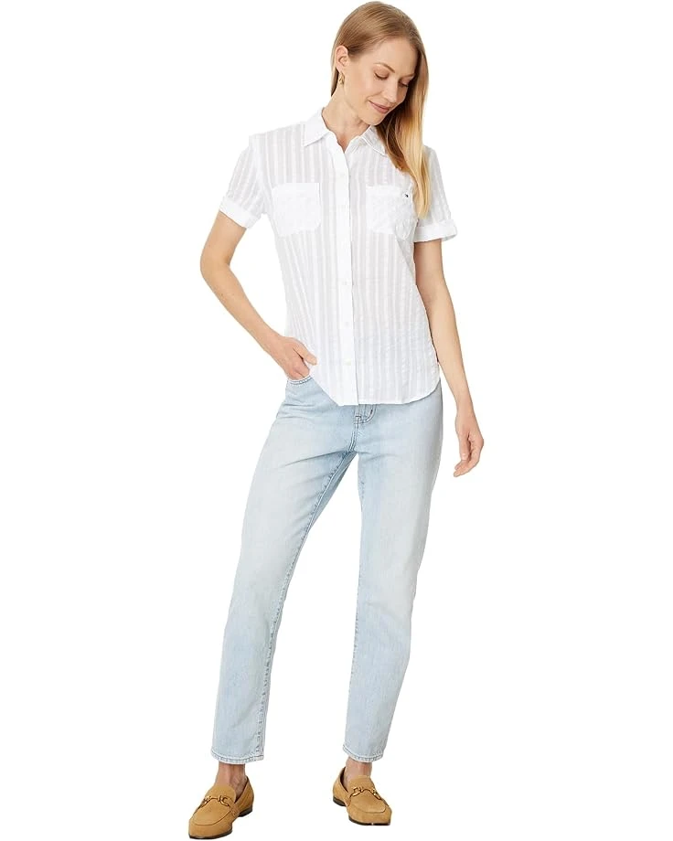 Tommy Hilfiger Dobby Stripe Camp Shirt | Shirts & Tops 4 Tommy Hilfiger Dobby Stripe Camp Shirt | Shirts & Tops - Image 4