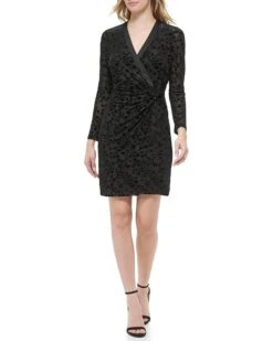 Tommy Hilfiger Velvet Burnout Surplus Sheath | Dresses