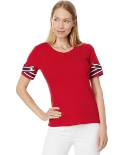 Tommy Hilfiger Global Short Sleeve Top | Shirts & Tops