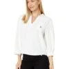 Tommy Hilfiger Aero Split-Neck Popover | Shirts & Tops