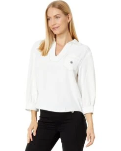 Tommy Hilfiger Aero Split-Neck Popover | Shirts & Tops