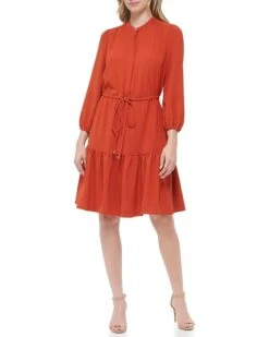 Tommy Hilfiger Aero Crepe De Chine Tiered Dress | Dresses