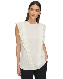 Tommy Hilfiger Sleeveless Ruffle Blouse | Shirts & Tops