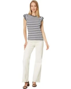Tommy Hilfiger Stripe Ruffle Sleeve Top | Shirts & Tops -Styled Soles 61q BI32irL. AC SR736920