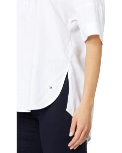 Tommy Hilfiger Short Sleeve Linen Shirt | Shirts & Tops -Styled Soles 61vTAOqveiL. AC SR736920
