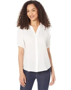 Tommy Hilfiger Short Sleeve Smock Yoke Top | Shirts & Tops