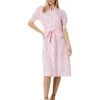 Tommy Hilfiger Puff Sleeve Gingham Midi Dress | Dresses