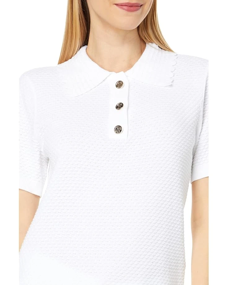 Tommy Hilfiger Scallop Edge Polo | Shirts & Tops 3 Tommy Hilfiger Scallop Edge Polo | Shirts & Tops - Image 3