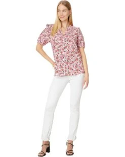 Tommy Hilfiger Ditsy Floral Smocked Yoke Top | Shirts & Tops -Styled Soles 718cwf3VtgL. AC SR736920