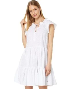 Tommy Hilfiger Floral Sleeve Tiered Dress | Dresses