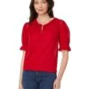 Tommy Hilfiger Dobby Stripe Puff Sleeve Top | Shirts & Tops