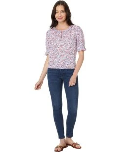 Tommy Hilfiger Floral Puff Sleeve Top | Shirts & Tops -Styled Soles 71AQtgzsGZL. AC SR736920