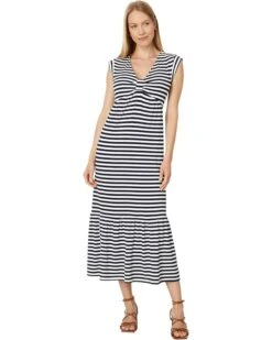 Tommy Hilfiger Stripe Tiered Midi Dress | Dresses
