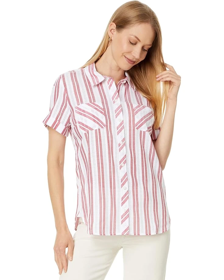 Tommy Hilfiger Dobby Stripe Camp Shirt | Shirts & Tops 6 Tommy Hilfiger Dobby Stripe Camp Shirt | Shirts & Tops - Image 6