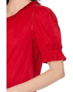 Tommy Hilfiger Dobby Stripe Puff Sleeve Top | Shirts & Tops -Styled Soles 71IOG3KVKzL. AC SR736920