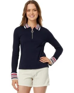 Tommy Hilfiger Long Sleeve 1/4 Zip Polo | Shirts & Tops