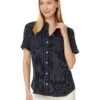 Tommy Hilfiger Stripe Linen Blend Camp Shirt | Shirts & Tops
