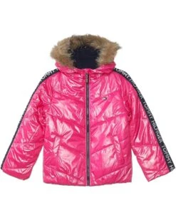 Tommy Hilfiger Kids Chevron Puffer (Big Kids) | Coats & Outerwear
