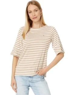 Tommy Hilfiger Striped Top With Flare Sleeve | Shirts & Tops -Styled Soles 71Xg8N251OL. AC SR736920