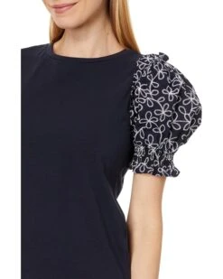 Tommy Hilfiger Short Sleeve Mixed Media Top | Shirts & Tops -Styled Soles 71Y0MpgYFkL. AC SR736920