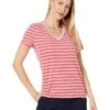 Tommy Hilfiger Double Stripe Vneck Tee | Shirts & Tops