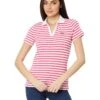 Tommy Hilfiger Short Sleeve Striped Johnny Collar Polo | Shirts & Tops