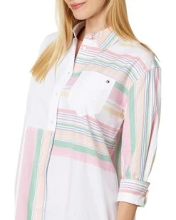 Tommy Hilfiger Stripe Patchwork Shirt Dress | Dresses -Styled Soles 71fbCRMeOYL. AC SR736920