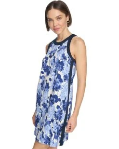 Tommy Hilfiger Textured Halter Shift Dress | Dresses