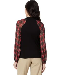 Tommy Hilfiger Long Sleeve Mixed Media Top | Shirts & Tops -Styled Soles 71orMUp3U7L. AC SR736920