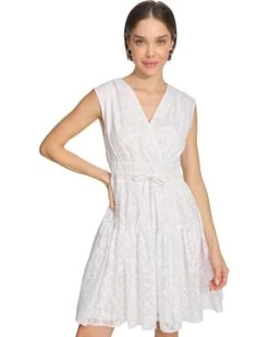 Tommy Hilfiger Petal Burnout Fit and Flare Dress | Dresses