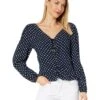 Tommy Hilfiger Long Sleeve Top with Ruching | Shirts & Tops