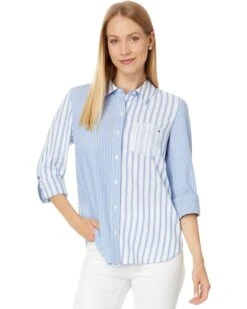 Tommy Hilfiger Stripe Roll Tab | Shirts & Tops