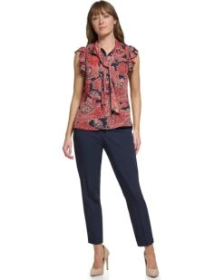 Tommy Hilfiger Sleeveless Blouse with Tie | Shirts & Tops -Styled Soles 71z6xr43LdL. AC SR736920