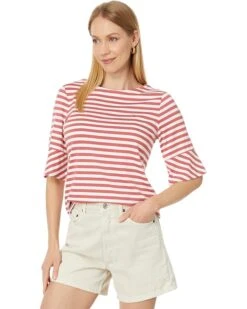Tommy Hilfiger Striped Top With Flare Sleeve | Shirts & Tops
