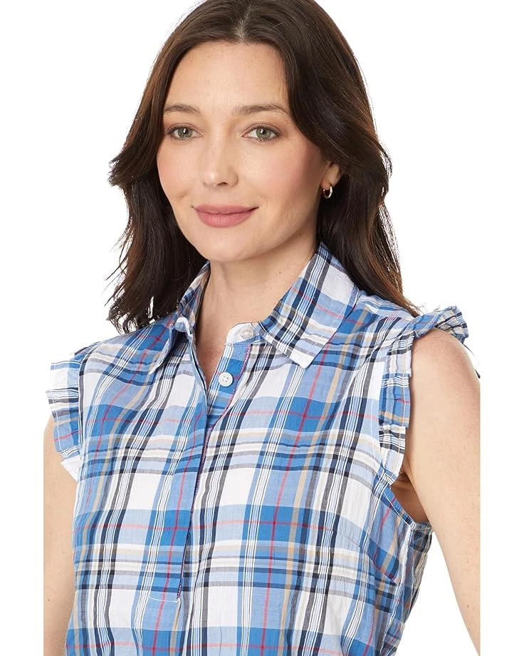 Tommy Hilfiger Sleeveless Ruffle Plaid Popover | Shirts & Tops 3 Tommy Hilfiger Sleeveless Ruffle Plaid Popover | Shirts & Tops - Image 3