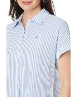 Tommy Hilfiger Short Sleeve Stripe Camp Shirt | Shirts & Tops -Styled Soles 813SLXBnxSL. AC SR736920