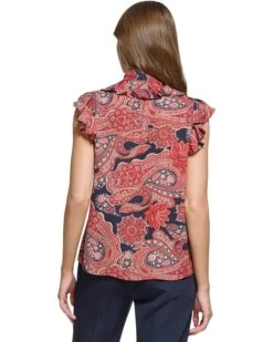 Tommy Hilfiger Sleeveless Blouse with Tie | Shirts & Tops -Styled Soles 81AM37RVZpL. AC SR736920
