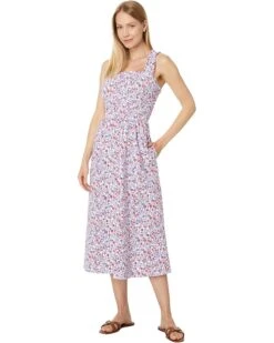 Tommy Hilfiger Floral Smocked Midi Dress | Dresses