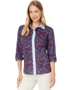 Tommy Hilfiger Floral Roll Tab | Shirts & Tops -Styled Soles 81DZxpGQ0xL. AC SR736920