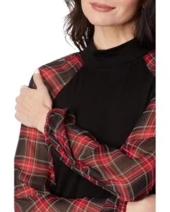 Tommy Hilfiger Long Sleeve Mixed Media Top | Shirts & Tops -Styled Soles 81DfVMfhIDL. AC SR736920