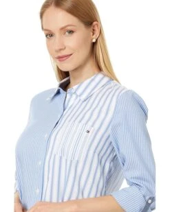 Tommy Hilfiger Stripe Roll Tab | Shirts & Tops -Styled Soles 81Q2DEprnrL. AC SR736920
