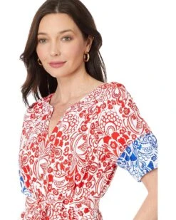 Tommy Hilfiger Floral Puff Sleeve Belated Dress | Dresses -Styled Soles 81VJ259csEL. AC SR736920