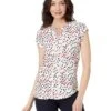 Tommy Hilfiger Ditsy Floral Split Neck Blouse | Shirts & Tops