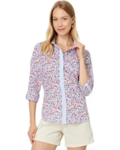 Tommy Hilfiger Floral Roll Tab | Shirts & Tops
