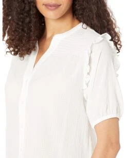 Tommy Hilfiger Short Sleeve Smock Yoke Top | Shirts & Tops -Styled Soles 81fwhdCldLL. AC SR736920