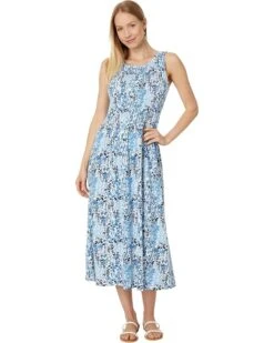 Tommy Hilfiger Sleeveless Smocked Floral Dress | Dresses